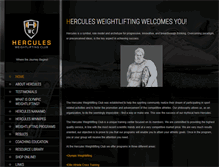 Tablet Screenshot of herculesweightlifting.com
